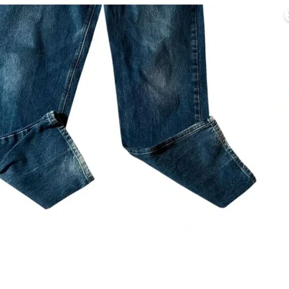 Carhartt Mens Relaxed Fit Blue Jeans 40x34 100% Cotton Denim Durable Workwear - Picture 2 of 4